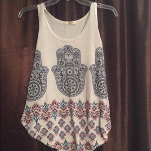 Mandala hand tank top
